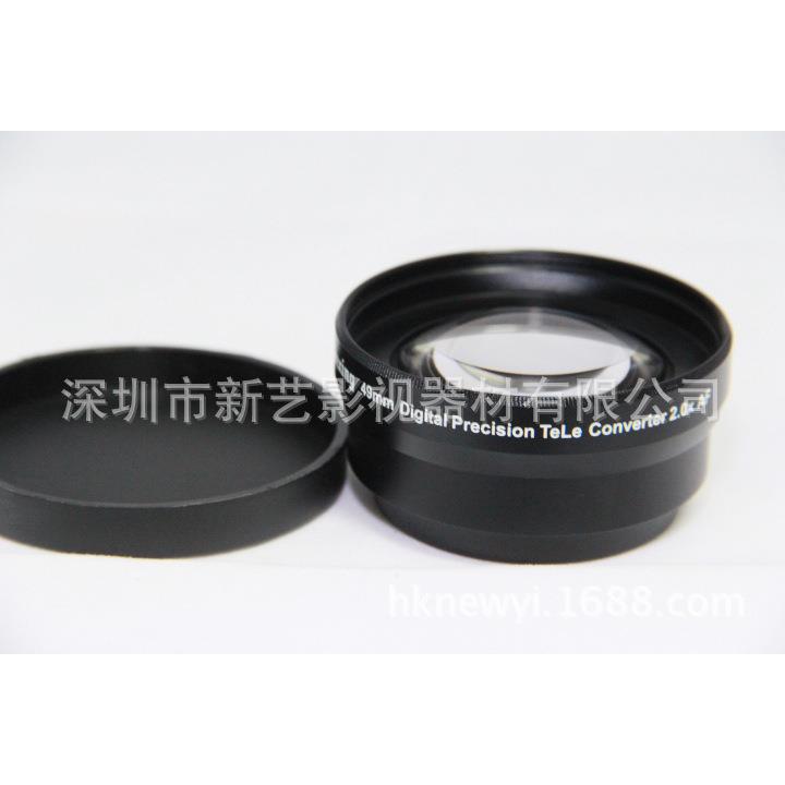 新艺49mm2倍增倍镜增距镜黑色/银色(UV62)