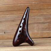 民族乐器 学演陶笛教2孔 定制 陶瓷制作1 高档奏12孔陶笛高音SC调