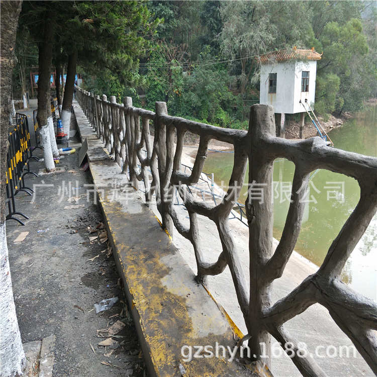 批发新农栏杆村树仿木市政水泥河道景区仿仿栏杆护栏藤混凝土桥梁