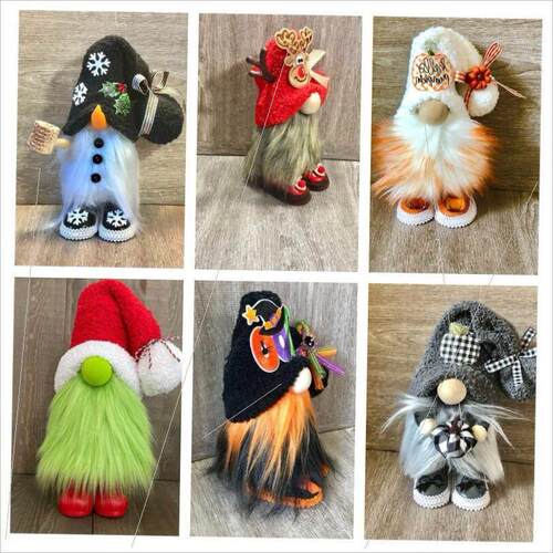 Faceless doll standing BOO doll pumpkin Christmas doll