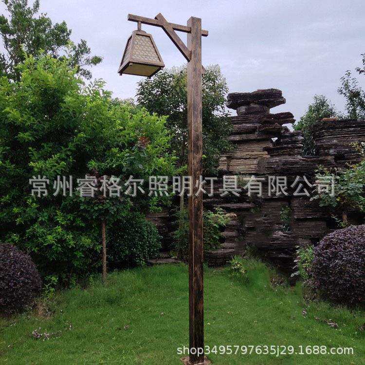 太阳能中式仿古庭院灯4米景观灯室外公园小区路灯太阳能长续航