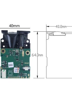100米串口激光测距模块仓储物流测量20Hz远距离激光测距传感器