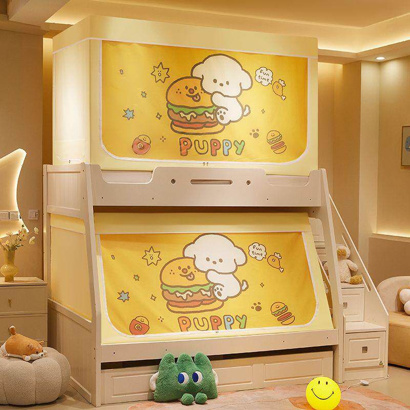 帐A类拉链式卡通学蚊一体式子遮蚊帐光床生帘母床梯形上下铺专用