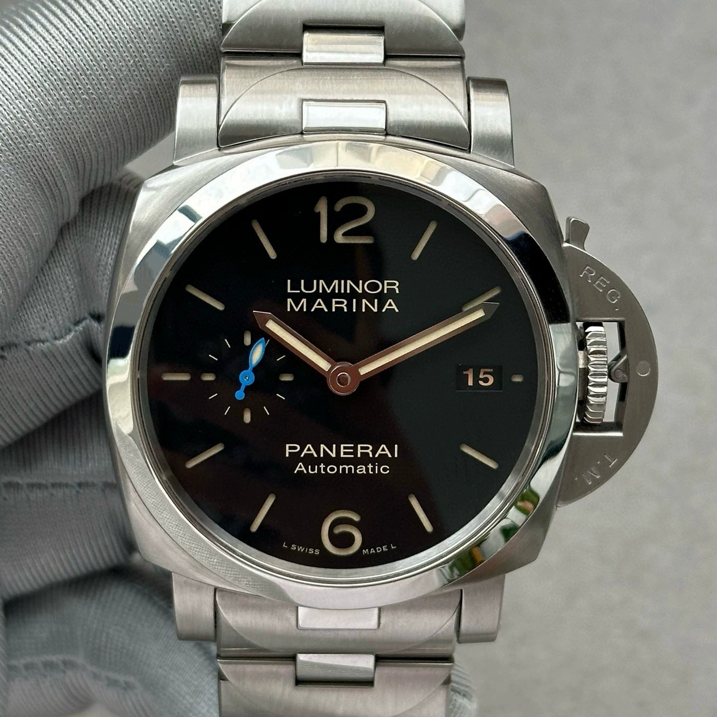 公价6.66万】98新沛纳海庐米诺PAM00722自动机械42mm男士手表正品