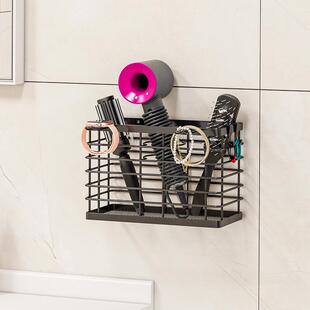 直销新款壁挂多功能吹风机置物架免打孔卫生间电吹风浴室风筒支架