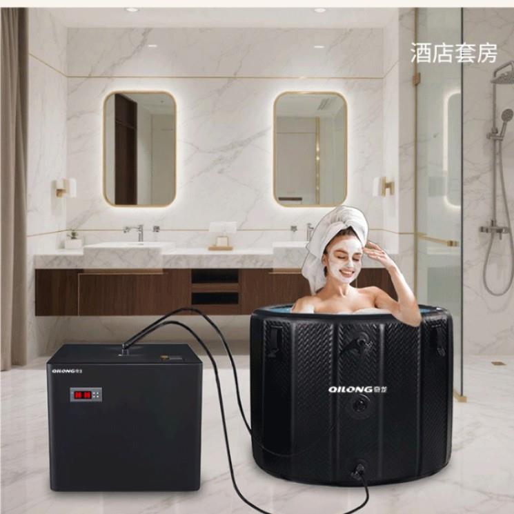 跨境小型冰浴冷水机冷暖一体制冷机运动康复家用泡澡机冰水冷敷仪