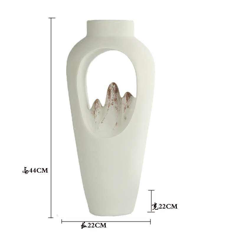 花瓶摆 摆件家居风中式奢新工艺品摆件批发轻饰树脂树脂家居艺术