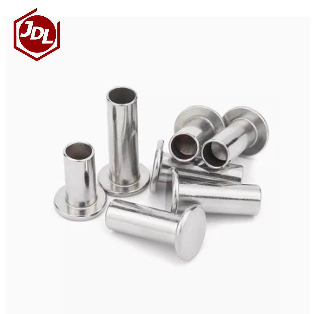平头半厂空心铆钉铁不锈钢铆钉扁替平头空心铝铆钉450窝钉中空钉