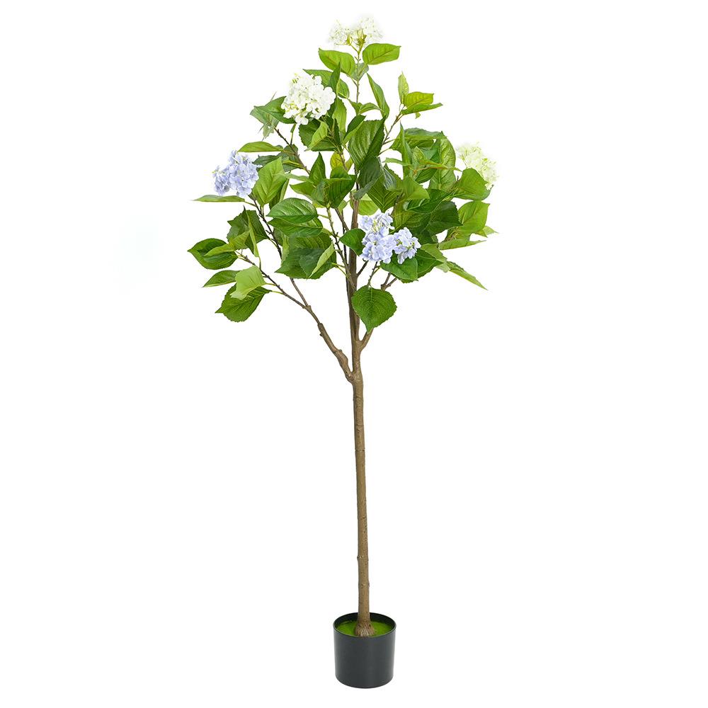 客厅落地装饰绣球花树绿植摆件服装店橱窗造景仿真植物假树盆栽