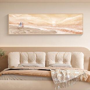 北欧卧室床装 饰画景主卧间房间壁画唯海美头415情侣主题酒店样板