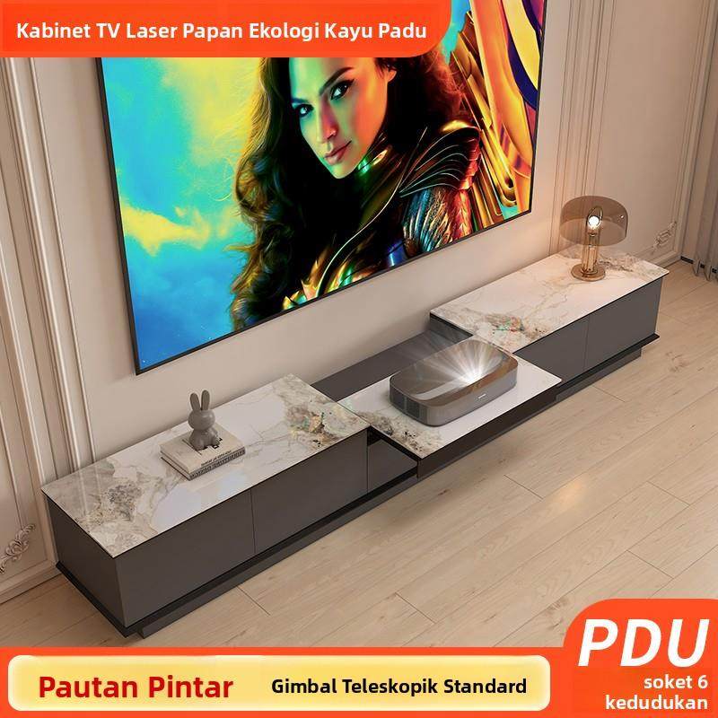 桦崟智能联动激光电视机柜电动伸缩云台一体海信超短焦智能投影仪专用摆件饰品垫垫床笠拉车