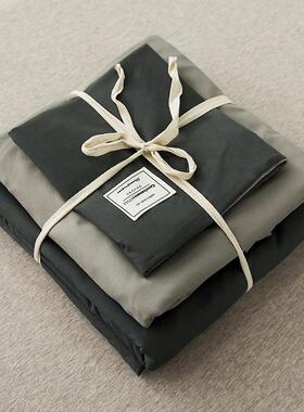 高档ins件民宿风格白色三四式床组酒店宾馆白床纯上用品宿舍被套