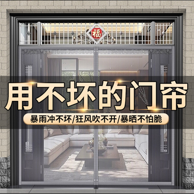 大门防蚊门帘农村自建房专用2025新款高档强力磁性吸条家用纱窗门