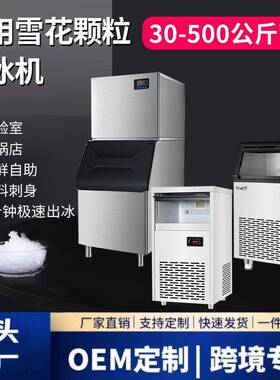 跨境小型制冰机商用全自动奶茶店火锅店酒吧ktv碎冰雪花冰造冰机