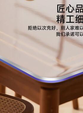 *软玻璃pvc透烫明布餐桌防垫书桌免桌洗0251015防水油防茶几桌面