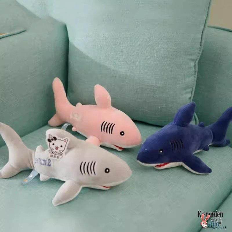 睡觉小鲨鱼柔软毛绒公仔抱枕大白床上粉色女生玩偶玩具可爱布娃娃