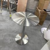 奶茶店咖啡桌不锈钢桌子圆桌方桌工业风餐桌茶几洽谈桌甜品冷饮店