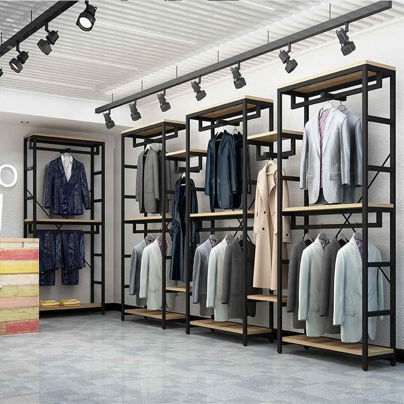 新款直销家用衣帽架服装店展示架出租房卧室网红挂衣架西服婚纱展