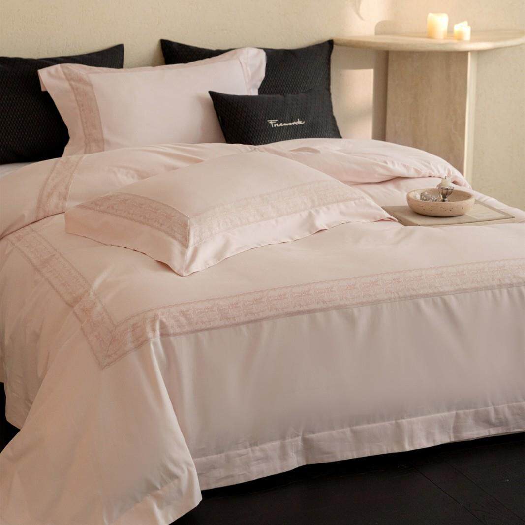 意式极简风莉薇兰纯色保暖寝具床品婴肤棉纯棉磨毛四件套家纺