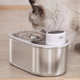 新款 猫咪不锈钢宠物饮水机3L无线静音喂水器带缺水提醒