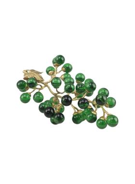 现代简约高档金属仿真水晶葡萄桌面摆件酒架装饰品样板房软装搭配