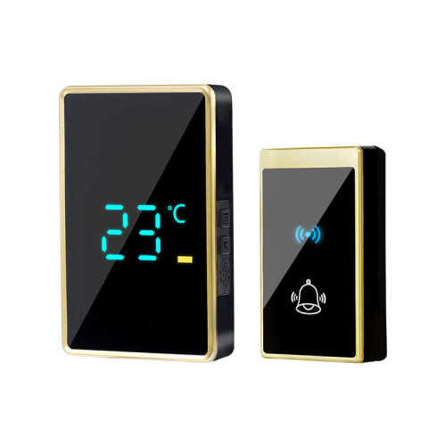 智能老人感应器无线呼叫温度数码门铃新品音乐门铃家用显示门铃