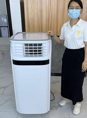 5匹商用移动空调单冷免安装一体机免排水4匹工业柜机出口内销