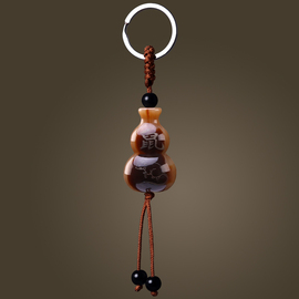 十二生肖钥匙扣挂件牦牛角葫芦男女平安创意汽车钥匙圈包包小挂饰