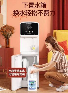 三鼎家用净水器反渗透饮水机直饮机立式净饮一体机下置桶