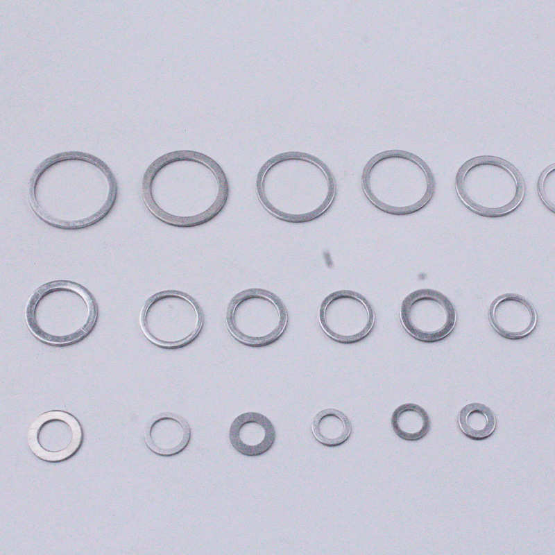 铝垫圈铝合金垫片盒厂家垫圈款组合平垫圈18垫圈450pcs复合盒修理