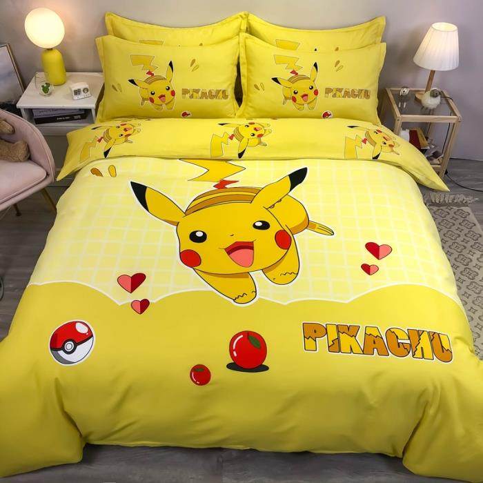 新款卡通全纯棉床上四件套男女孩儿兽童可独角100%棉被套床单三爱