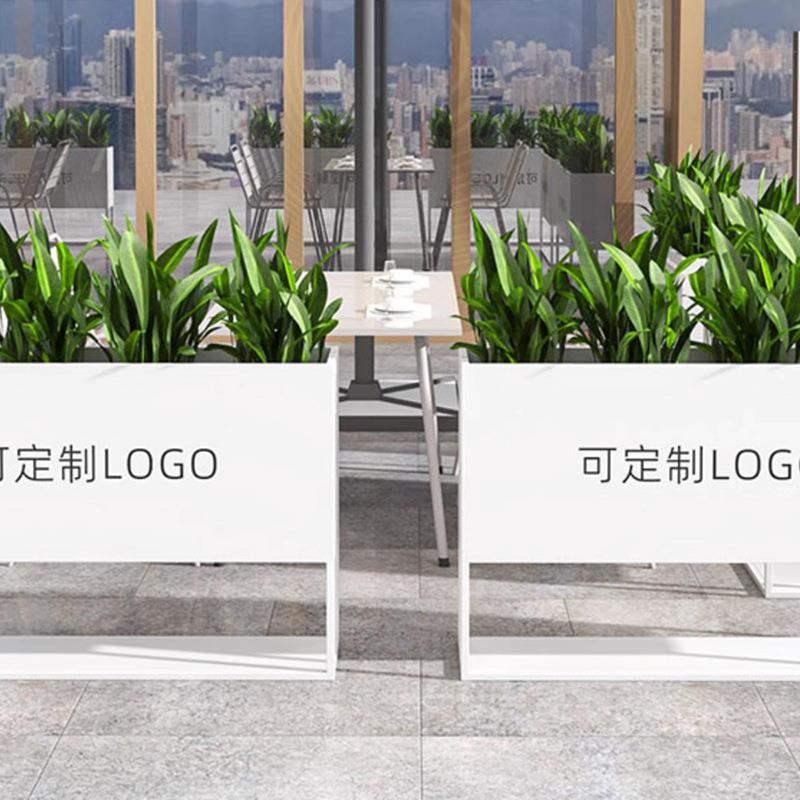 户外铁艺花箱咖啡奶茶店隔断花架落地隔断围栏广场商业街户外花坛