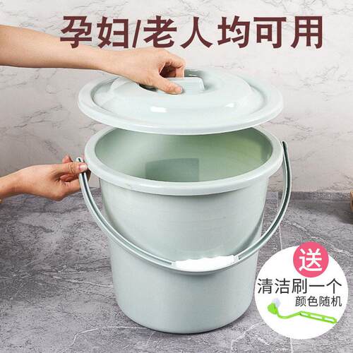 尿桶带盖痰盂老人塑料成人尿盆夜壶儿童痰盂加厚坐便盆小马桶