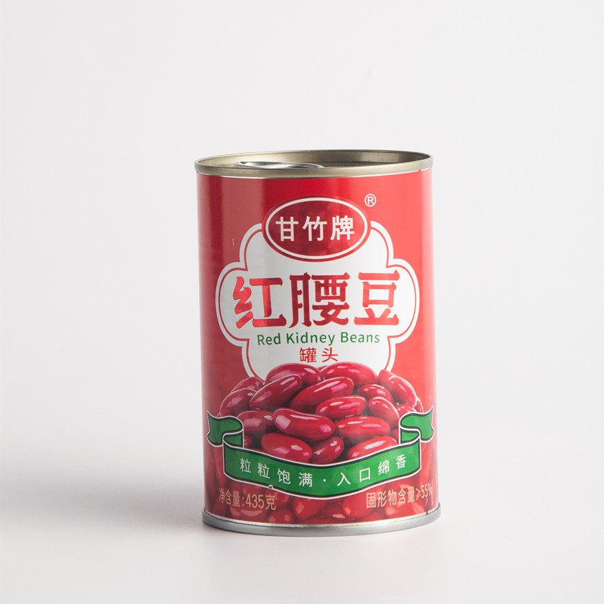 甘竹红腰豆罐头435g*5罐即食芸豆沙拉刨冰西餐甜品食材烘焙原料