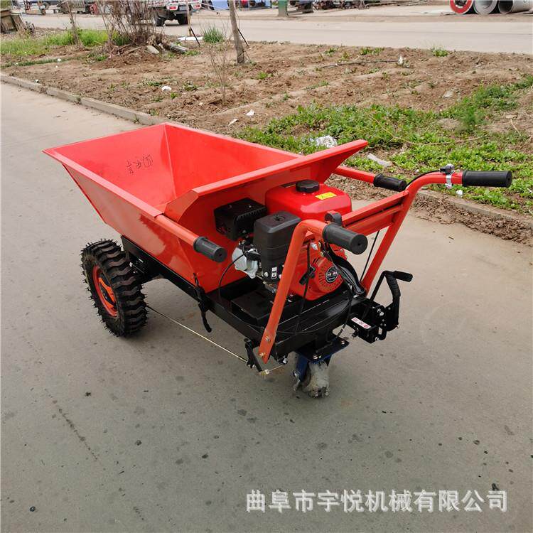 农业汽油手推车 燃油动力搬运车 水泥砂石汽油灰斗车