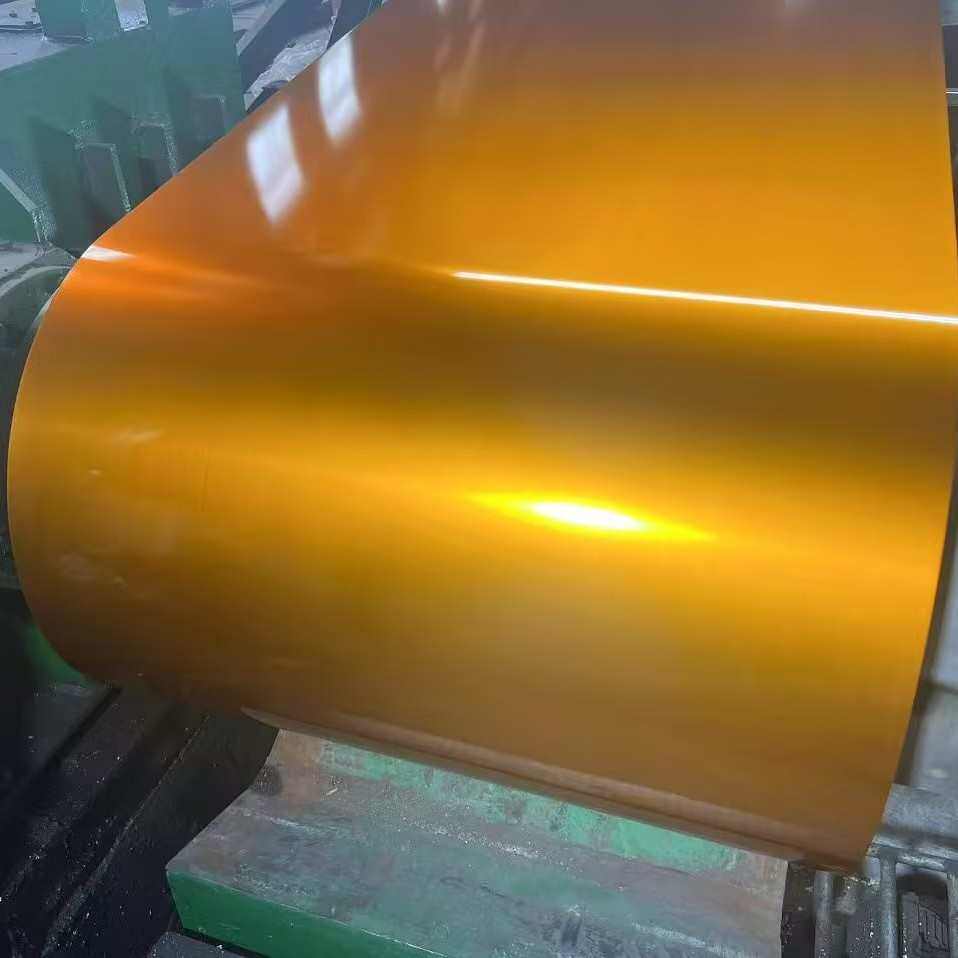 金黄色彩钢板镀铝锌透明金黄涂镀钢卷彩色粮仓料工程施工彩涂卷,金属材料及制品,钢板,淘宝优惠券,粉丝福利购,淘宝优惠卷