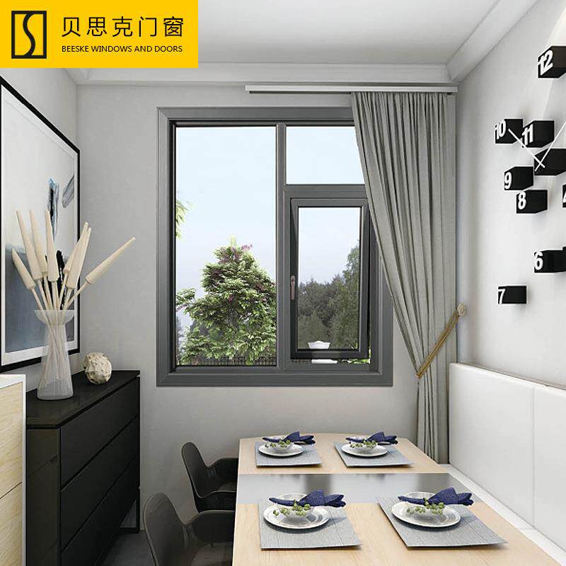 广州门窗防虫隔热防盗窗客厅落地玻璃门窗室内厨房别墅平开窗户