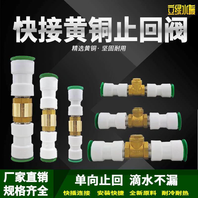 ppr快接止回阀PE止逆阀20快插25快速接头免热熔止回阀防水倒流阀图片
