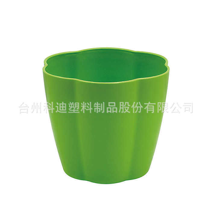 厂家批发全新料花瓣样塑料花盆多规格多颜色花盆容器