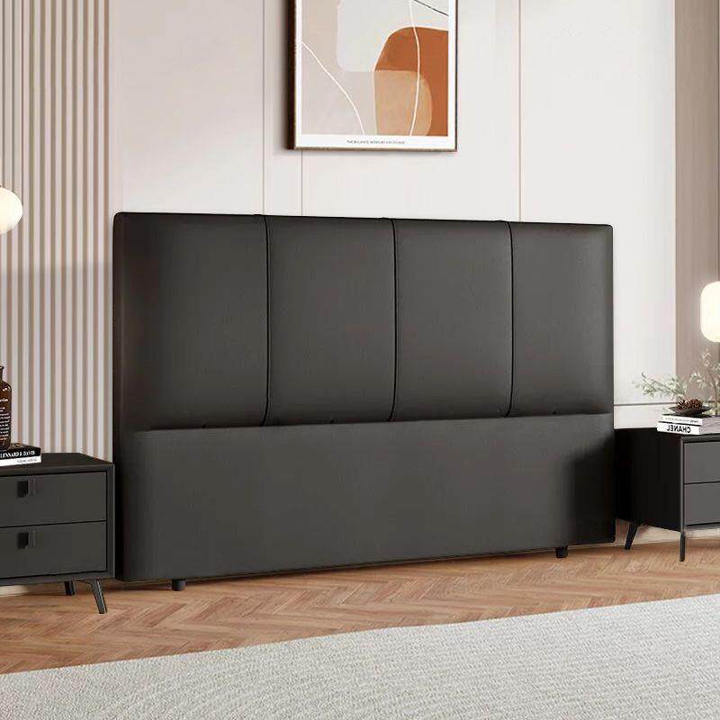 2026新款实木背板轻奢床头简约软包现代靠背单买落地超薄双人床