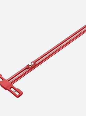 滑动款TS-24INCH公英制木工可打孔画线尺直角尺洞洞尺