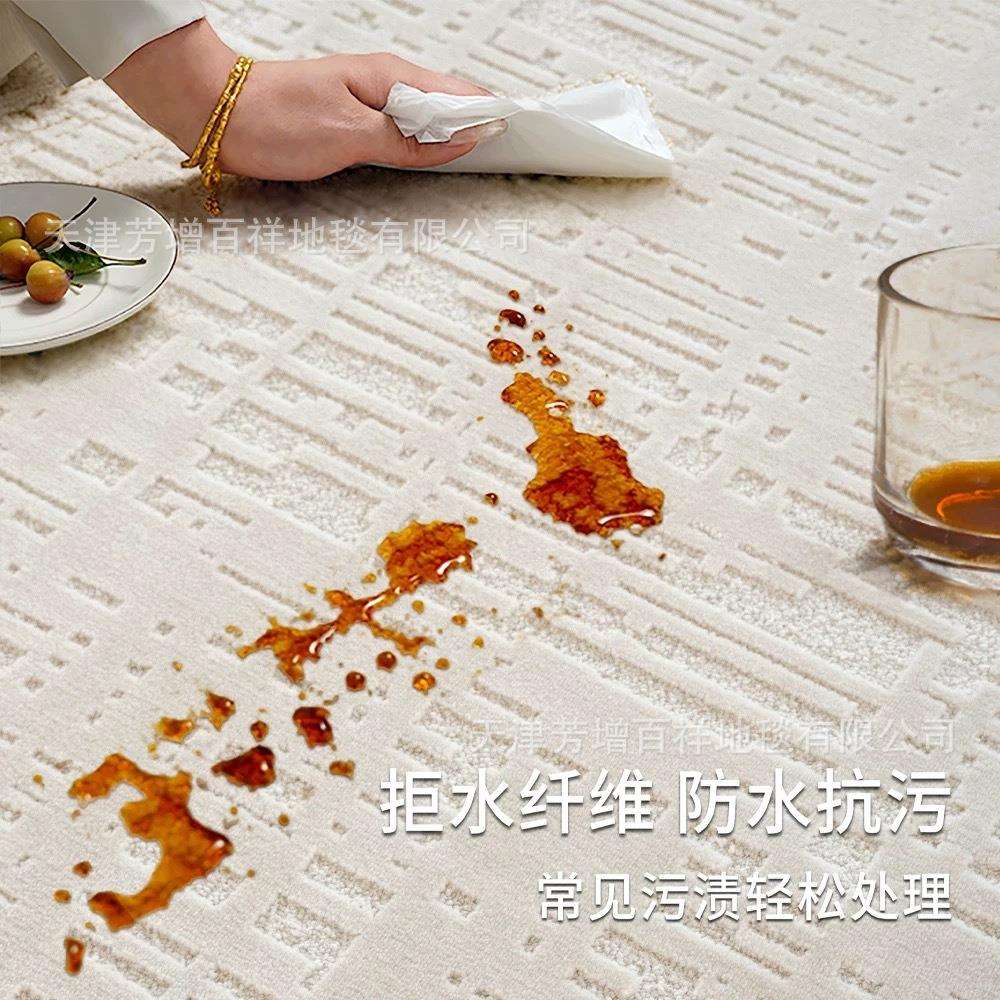 防防污地毯客厅几地毯免打理纶设计师丙水地毯地AL666285垫茶地毯