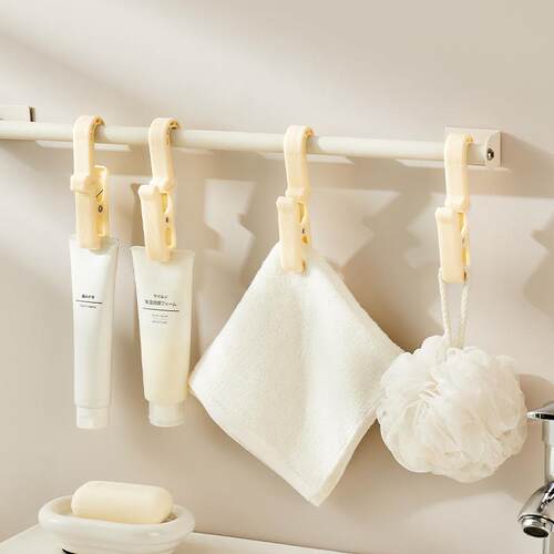 Multifunctional Rotatable Hook Clip Storage Wall-Mounted Dri