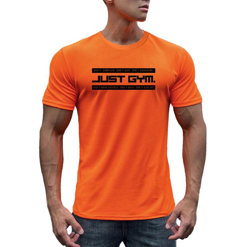 fitness slim training thin T-shirt running mens clothes