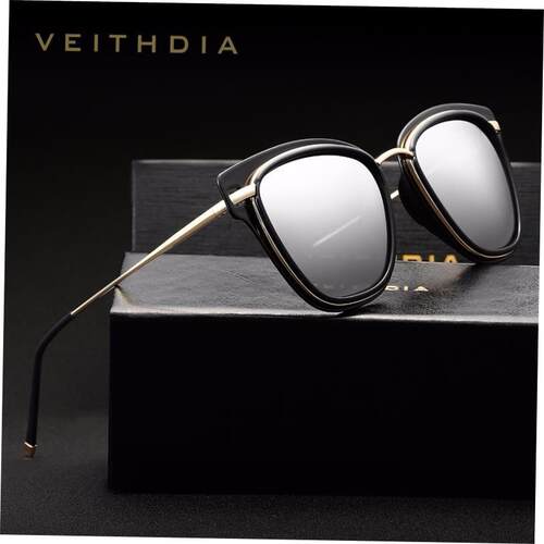 VEITHDIA Womens Sun glasses Polarized Mirror Lens Luxury