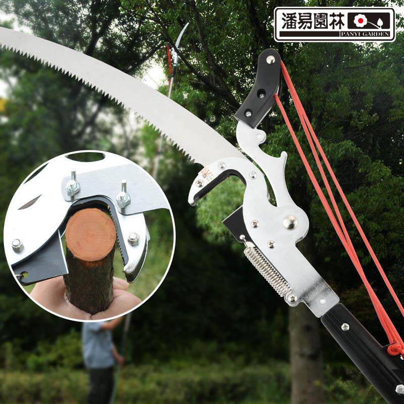 伸缩式高空剪枝工具3.75米可伸缩剪枝器 园艺专业锯子修枝剪