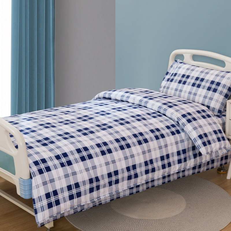 养老院 美容院被套厂家床上用品三件套单位真实宿舍枕套床单医院