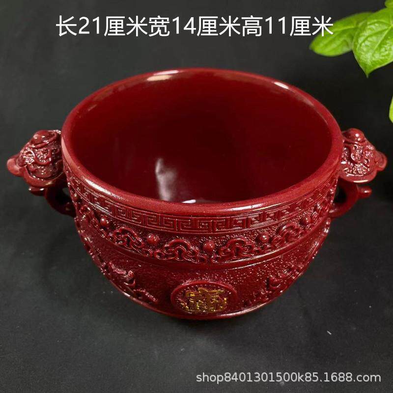 朱砂摆件聚宝盆紫金砂居家饰品客厅开业收银台工艺品工厂家