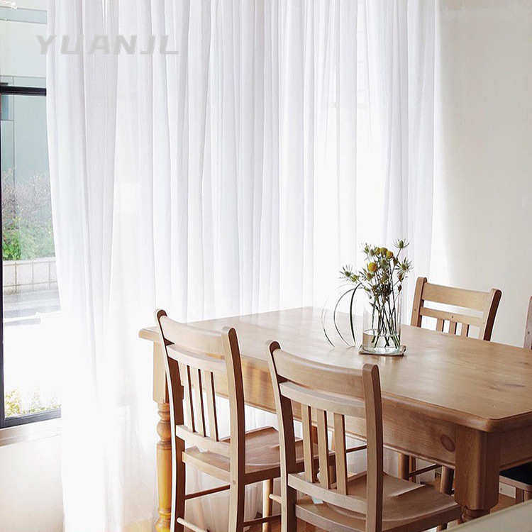 超垂感加厚雪纺纱窗帘透光不透人北欧窗纱丝滑阳台半遮光纱帘,居家布艺,窗纱,淘宝优惠券,粉丝福利购,淘宝优惠卷
