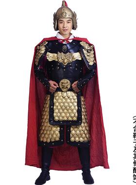 正品古甲装铠甲将士盔战袍中古代真人可影视穿演出服装将军国勇士